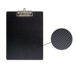 Porte-bloc avec pince flexx, A4, noir / noir