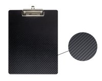 Porte-bloc avec pince flexx, A4, noir / noir