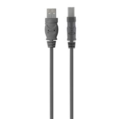 Belkin USB 2.0 A - USB 2.0 B, 3m cable USB USB A USB B Gris