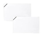 Scatola 100 biglietti + 100 buste - Lutto - bianco - 9 x 14 cm - Rex Sadoch