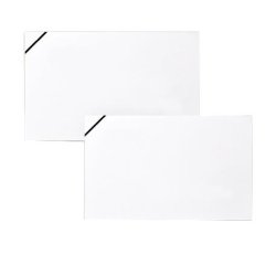 Scatola 100 biglietti + 100 buste - Lutto - bianco - 9 x 14 cm - Rex Sadoch