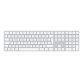 Apple Magic clavier Universel USB + Bluetooth QWERTY Danois Blanc