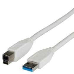 ITB ROS3001 USB cable USB 3.2 Gen 1 (3.1 Gen 1) 0.8 m USB A USB B Beige