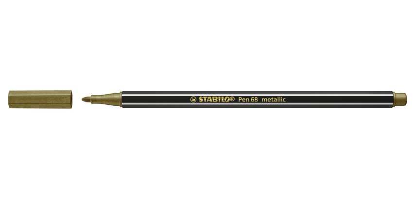 STABILO Pen 68 metallic felt pen Medium Gold 1 pc(s)