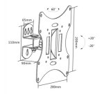 Link Accessori LK10032 Supporto TV a parete 106,7 cm (42") Nero