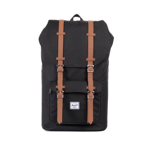 Sac à dos Little America 23,5 litres. Poche pour ordinateur 15 pouces. Coloris Noir.