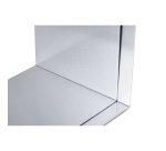 Serre-livres maul aluminium coins arrondis 16x15x21cm     coloris argent