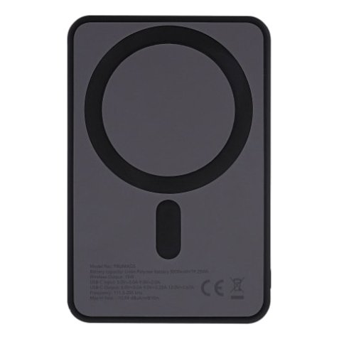 T'nB PBUMAG5 banque d'alimentation électrique 5000 mAh Recharge sans fil Noir