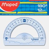 Rapporteur maped geometrique en plastique recycle          180degres base 12cm
