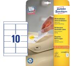 Avery White Multipurpose Labels, Removable