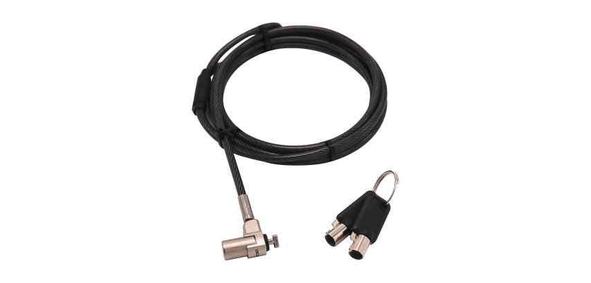 DICOTA D31831 câble antivol Noir, Argent 2 m