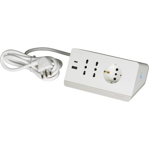 bticino S3711DBU power extension 2 m 3 AC outlet(s) Indoor White