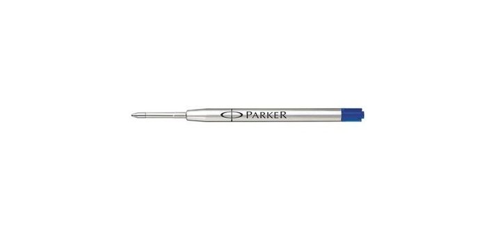 Recharge encre parker quink pour stylo-bille pointe large encre bleue
