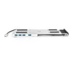 Digitus Soporte variable para notebook con hub USB-C™ integrado, 5 puertos