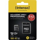 Intenso 3433493 memoria flash 512 GB MicroSDXC UHS-I Classe 10