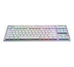 Logitech G G915 X LIGHTSPEED clavier Gaming USB + RF Wireless + Bluetooth AZERTY Français Blanc