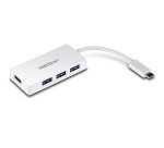 Trendnet TUC-H4E hub de interfaz USB 3.2 Gen 1 (3.1 Gen 1) Type-C 5000 Mbit/s Blanco