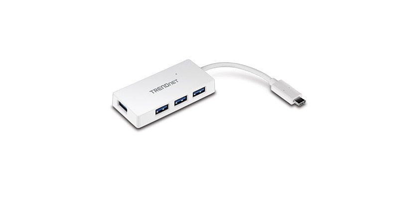 Trendnet TUC-H4E hub de interfaz USB 3.2 Gen 1 (3.1 Gen 1) Type-C 5000 Mbit/s Blanco