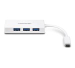 Trendnet TUC-H4E hub de interfaz USB 3.2 Gen 1 (3.1 Gen 1) Type-C 5000 Mbit/s Blanco