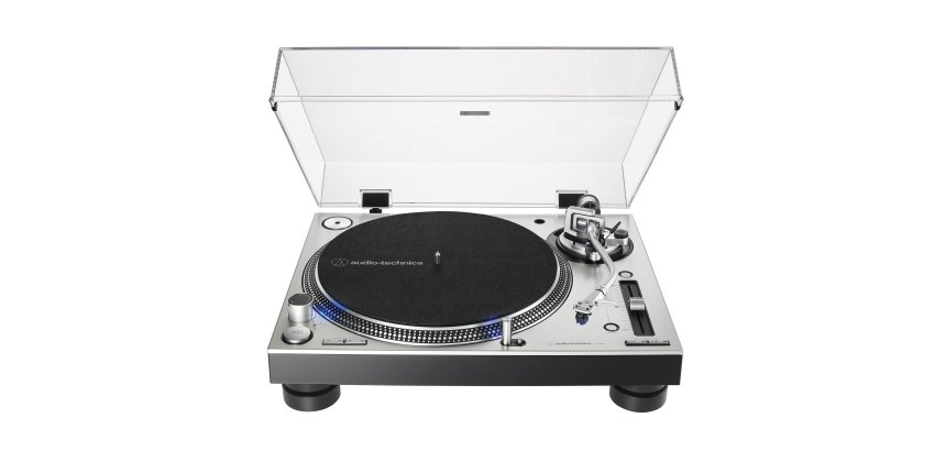 Audio-Technica AT-LP140XP Tocadiscos de tracción directa para DJ Plata