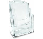 ARDA 70A43 literature rack 3 shelves Transparent