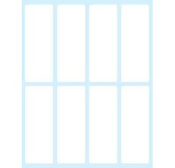 Tico E-7527 self-adhesive label Rectangle Permanent White 80 pc(s)