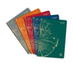 Cahier piqué FOREVER PREMIUM 100% recyclé A4 96 pages petits carreaux papier recyclé blanc 90 g - Assortis