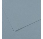 Papier dessin canson feuille mi-teintes n 490 grain        gelatine haute teneur coton   160g 50x65cm unicolore bleu