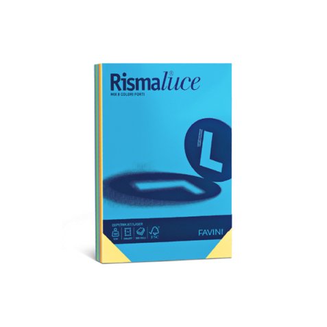 Favini Rismaluce Mix cartone 50 fogli 200 g/m²