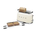 SMEG Grille pain TSF02CREU Crème 2 fentes extra longues