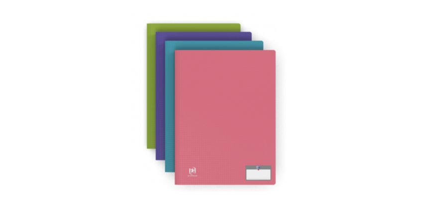 Protège-documents Oxford memphis A4 20pochettes polypro assorti