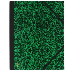 Carton à dessin canson papier marbré vert 90g dos koveril noir fermeture élastique 250x325mm