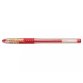 Stylo à bille pointe moyenne encre gel Rouge corps plastique avec grip caoutchouc +capuchon G1 GRIP