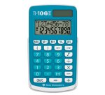 Texas Instruments TI-106 II calcolatrice Desktop Calcolatrice di base Turchese, Bianco