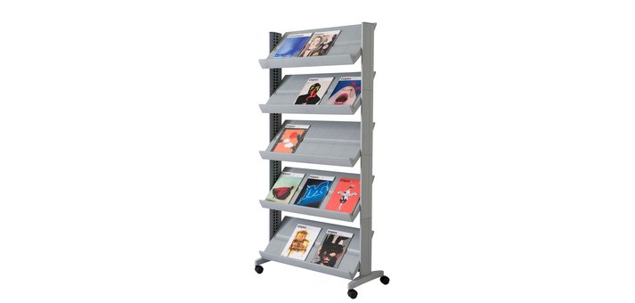 Presentoir mob 1f/5 niv alu