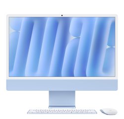 Apple iMac Apple M M4 59,7 cm (23.5") 4480 x 2520 Pixeles PC todo en uno 24 GB 512 GB SSD macOS Sequoia Wi-Fi 6E (802.11ax) Azul