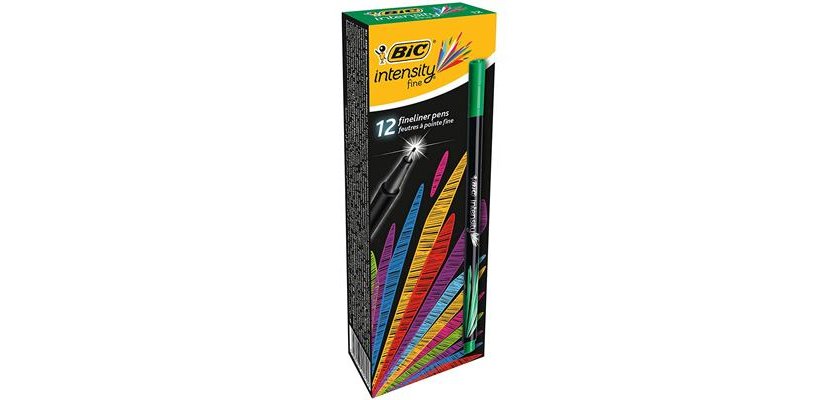 Stylo-feutre bic intensity fine pointe baguee 0,8mm      trait 0,4mm vert