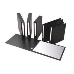 KING MEC PKM4100 raccoglitore ad anelli Nero