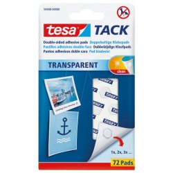 TESA 59408-00000 Puntina&Chiodino Trasparente 72 pz