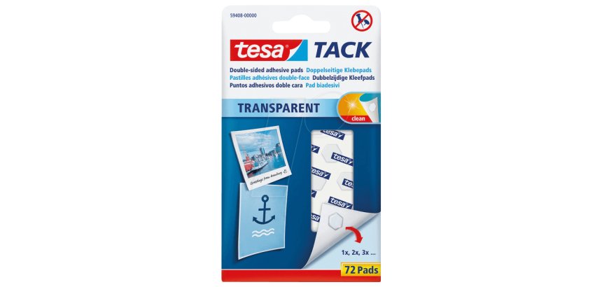 TESA 59408-00000 pin/tack Transparent 72 pc(s)