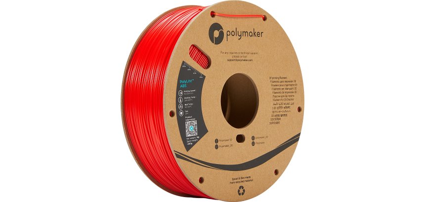 Polymaker PE01004 3D-Druckmaterial ABS Rot 1 kg
