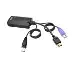 Tripp Lite B055-001-UHD câble kvm Noir, Violet