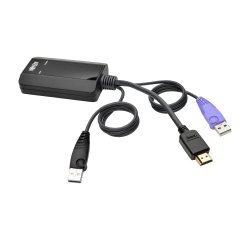 Tripp Lite B055-001-UHD câble kvm Noir, Violet