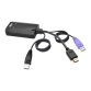 Tripp Lite B055-001-UHD câble kvm Noir, Violet
