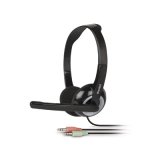 Hamlet HHEADMJK headphones/headset Wired Head-band Office/Call center Black