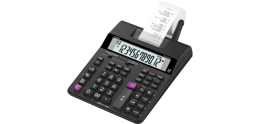 Casio HR-200RCE calcolatrice Desktop Calcolatrice con stampa Nero