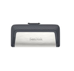 SanDisk Drive USB Ganda Ultra Tipe-C 256 GB unità flash USB USB Type-A / USB Type-C 3.2 Gen 1 (3.1 Gen 1) Grigio, Argento