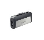 SanDisk Drive USB Ganda Ultra Tipe-C 256 GB lecteur USB flash 256 Go USB Type-A / USB Type-C 3.2 Gen 1 (3.1 Gen 1) Gris, Argent