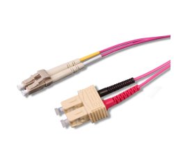 Uniformatic 21324 câble InfiniBand et à fibres optiques 5 m SC LC Rose