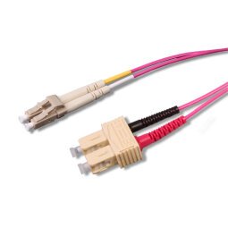 Uniformatic 21324 câble InfiniBand et à fibres optiques 5 m SC LC Rose